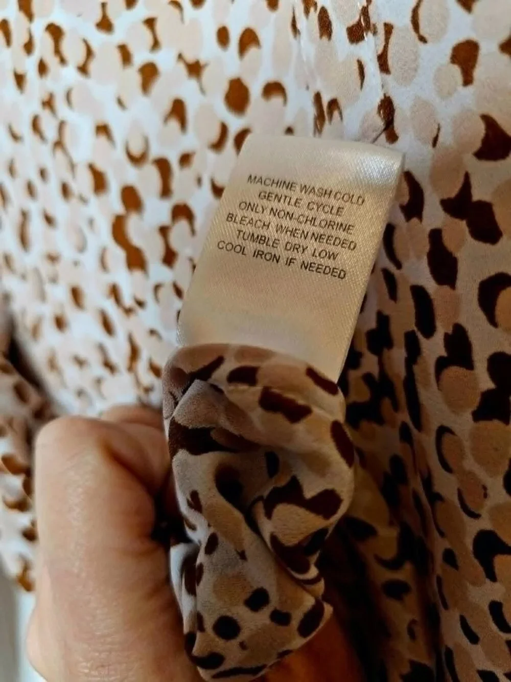 Danielrainn XXL Animal Print Blouse Pink & Gray - Picture 5 of 5